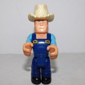 Vintage 1977 Fisher Price Husky Helpers 4" FARMER action figure